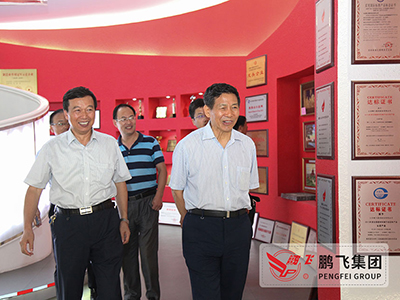 中國建材聯(lián)合會(huì)會(huì)長(zhǎng)喬龍德在公司調(diào)研